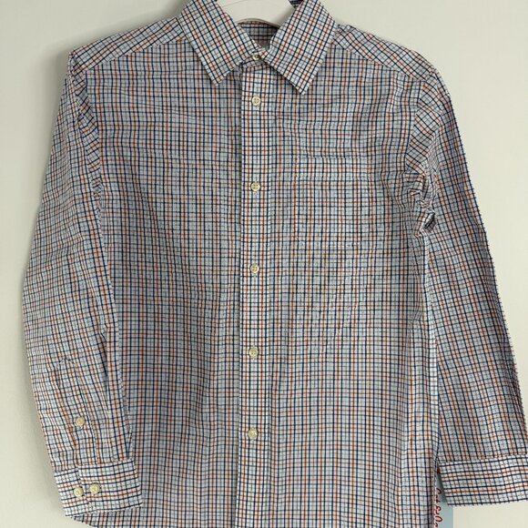Cat & Jack Other - Boys Medium 8/10 Cat and Jack Navy Orange Button Down Long sleeve Classic Shirt